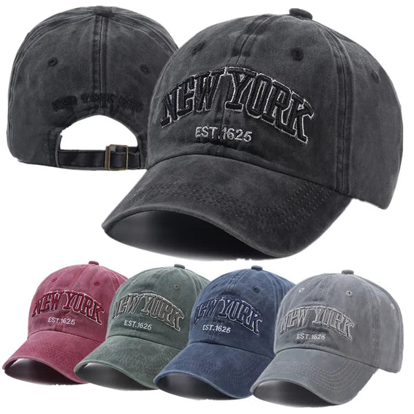 2023 New York Washed Cotton Cap For Men Women Gorras Snapback Caps Baseball Caps Sun protection Casquette Dad Hat Outdoors Cap GatoGeek 
