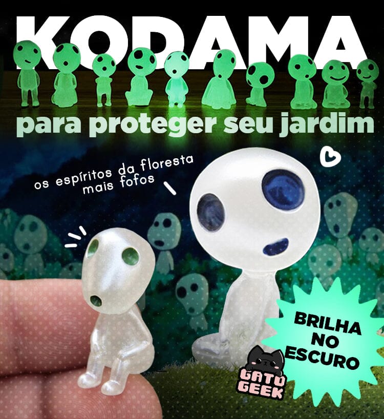 Bonecos Kodama Luminosos - Espírito da Floresta – GatoGeek