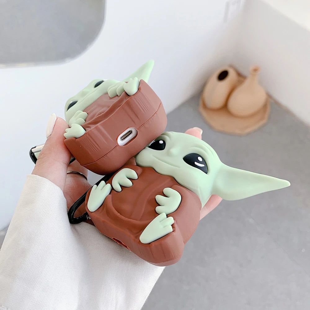 Case Protetora Airpods Kawaii Baby Yoda GatoGeek