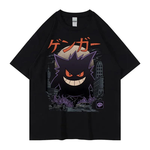 Japanese Style Printed T-shirt Summer Hip Hop Tees Tops Anime and Comics Short Sleeve Tshirt Men's Clothing Harajuku Y2k Clothes GatoGeek 