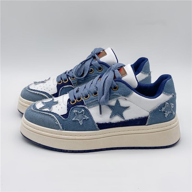Sneaker Star Blue Feminino Estrela Y2K Tênis GatoGeek 33 