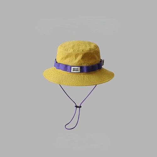 Sunshade Sun Protection Hat In Summer Color Outdoor Hiking Big Brim Basin Hat Thin Waterproof UV Fisherman Hat Man 0 GatoGeek Yellow 55-59cm 