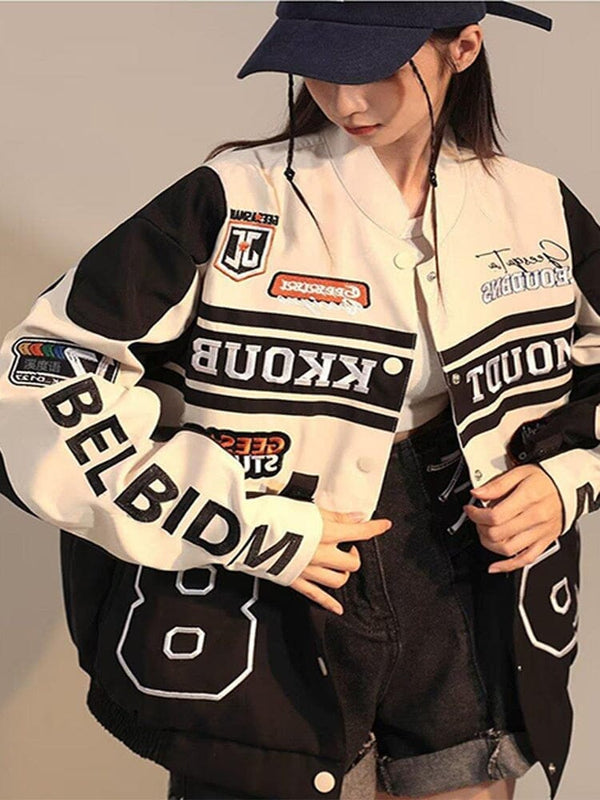 Y2K Removable Motorcycle Jackets Women American Vintage Oversize Coats Female Harajuku Racing Outwears Ladies Abrigo Mujer 0 GatoGeek 